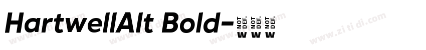 HartwellAlt Bold字体转换